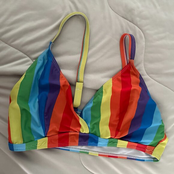 Lot of 7 pre-loved SHEIN bikini tops, XL & 1XL, fab colors & patterns! - Picture 2 of 11